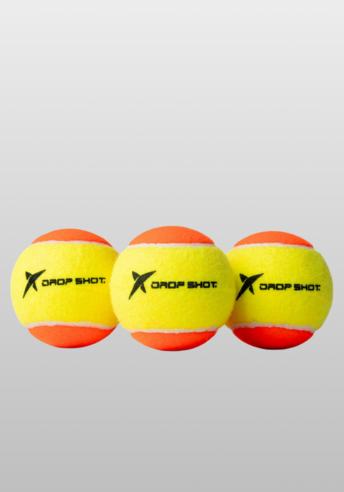 BOLA DE BEACH TENNIS DROP SHOT - BOLA OFICIAL TERNO (3 UNIDADES)
