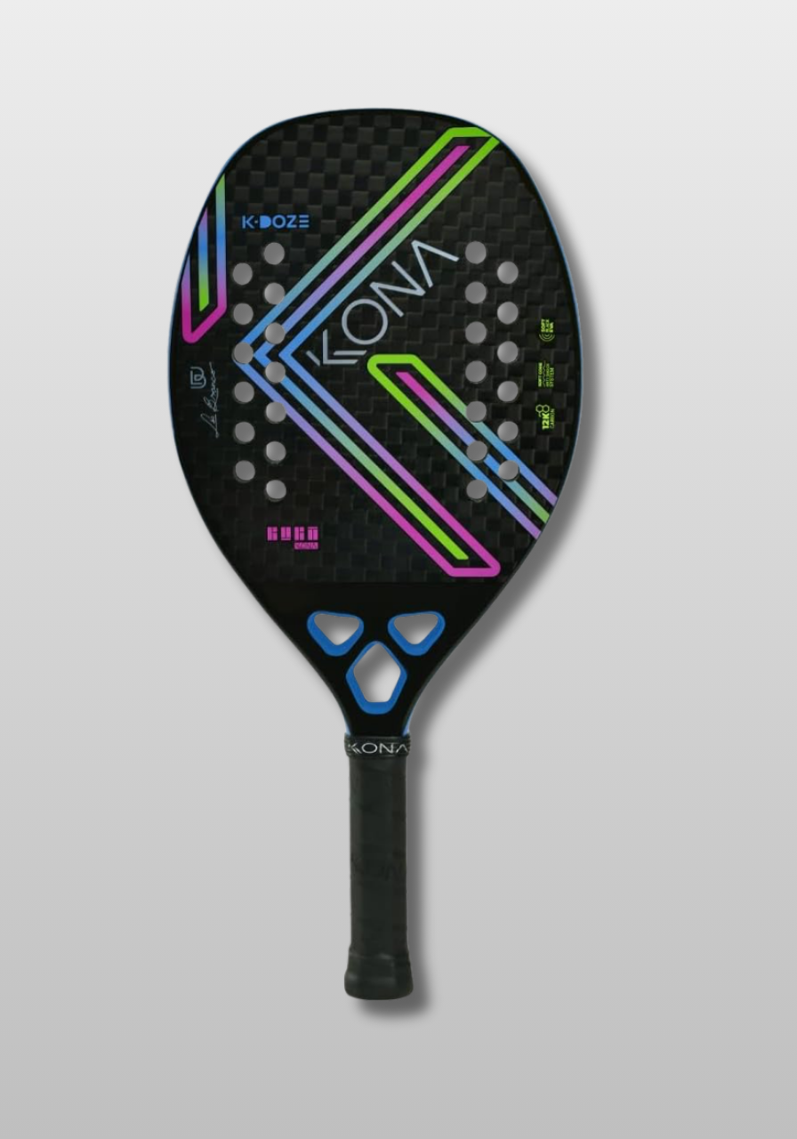 RAQUETE DE BEACH TENNIS KONA KDOZE LEO BRANCO