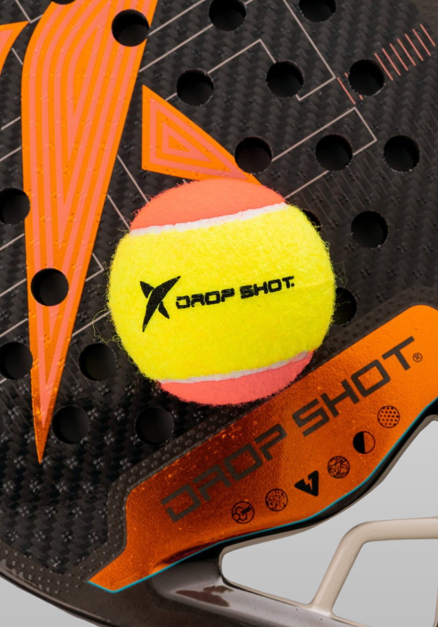 BOLA DE BEACH TENNIS DROP SHOT - BOLA OFICIAL TERNO (3 UNIDADES)